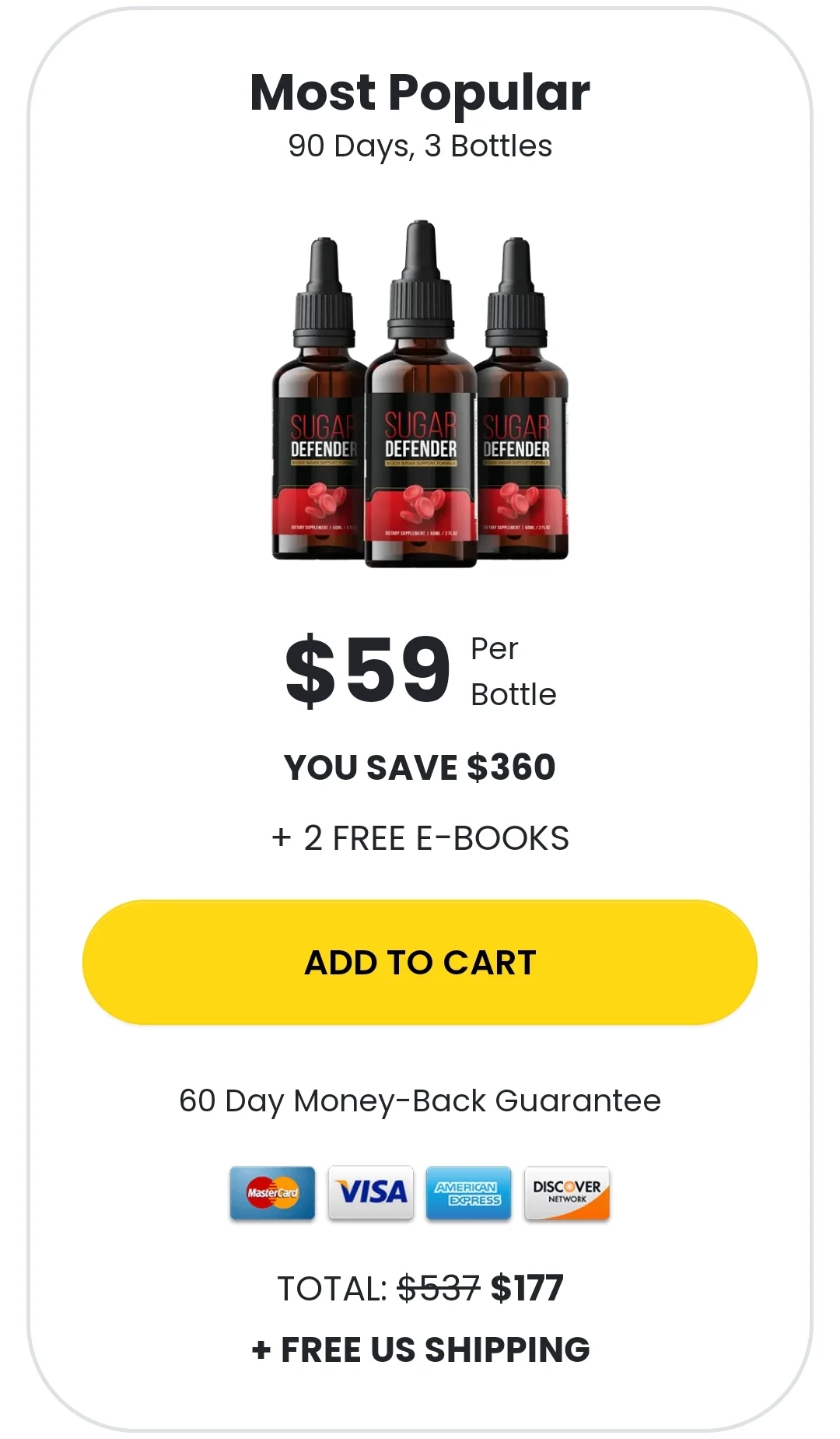 GlycoLean™ 3 bottles pricing